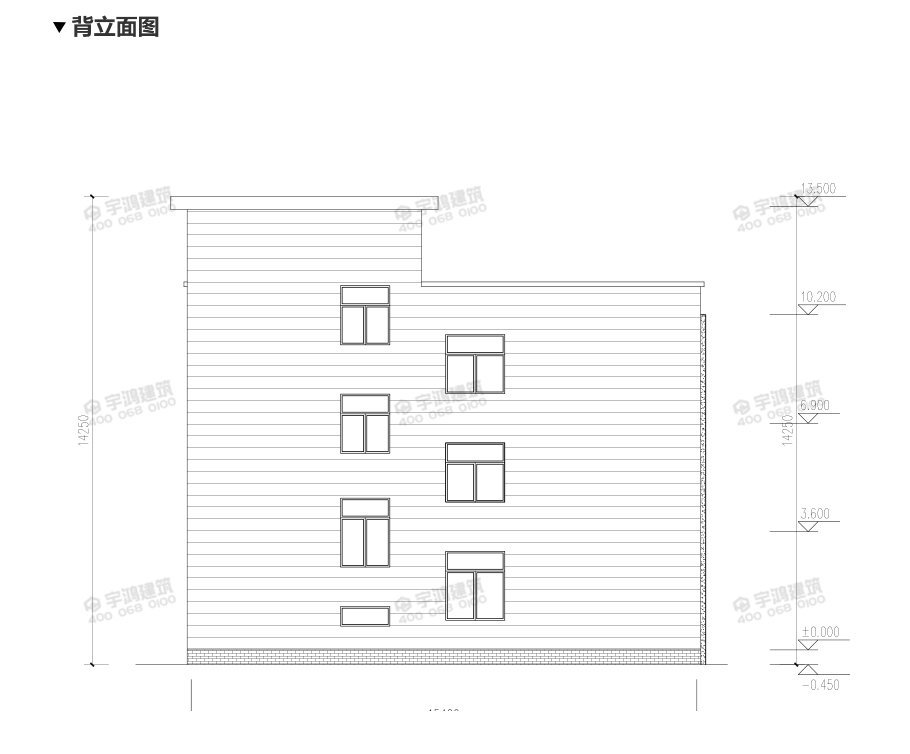 110平三層現(xiàn)代風農(nóng)村房屋設計全套圖紙